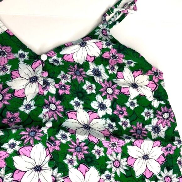 Lost + Wander Liliana Floral Button Cami Top Pink - Picture 5 of 6